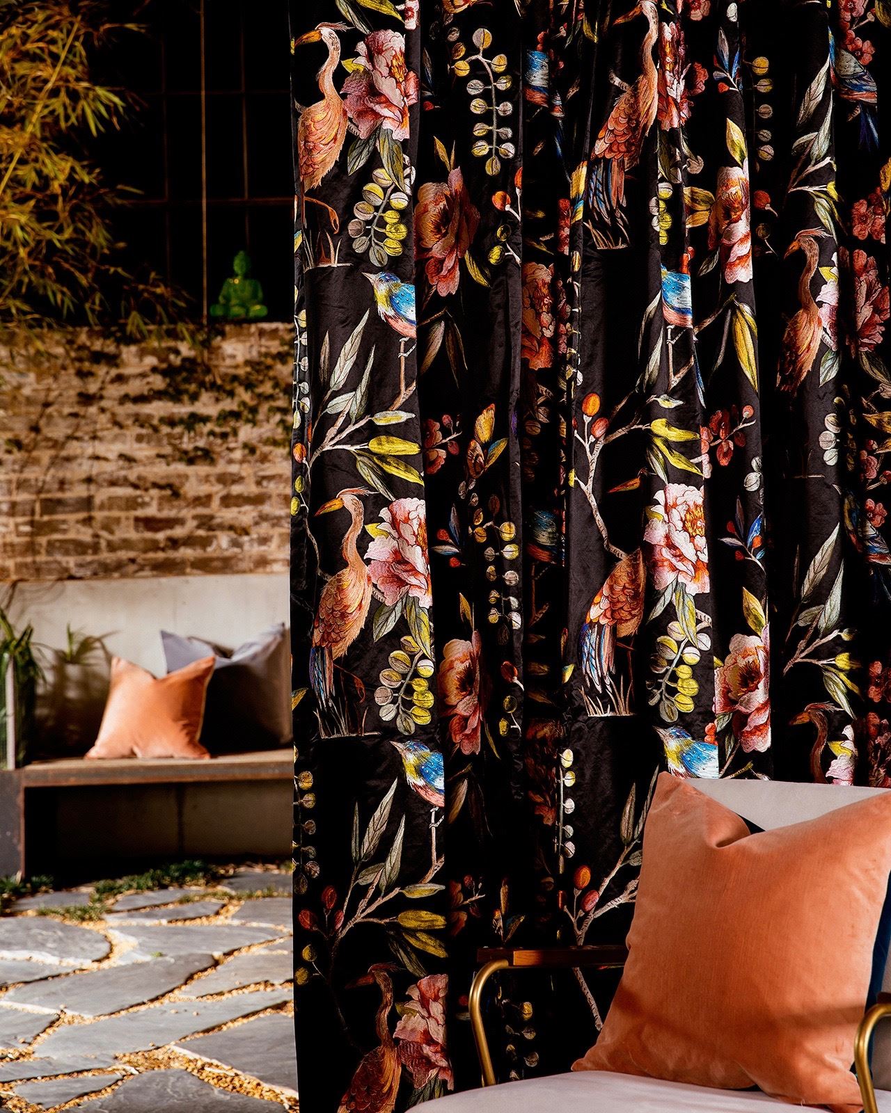 Leuvia. Elton Embroidered Blockout Curtain