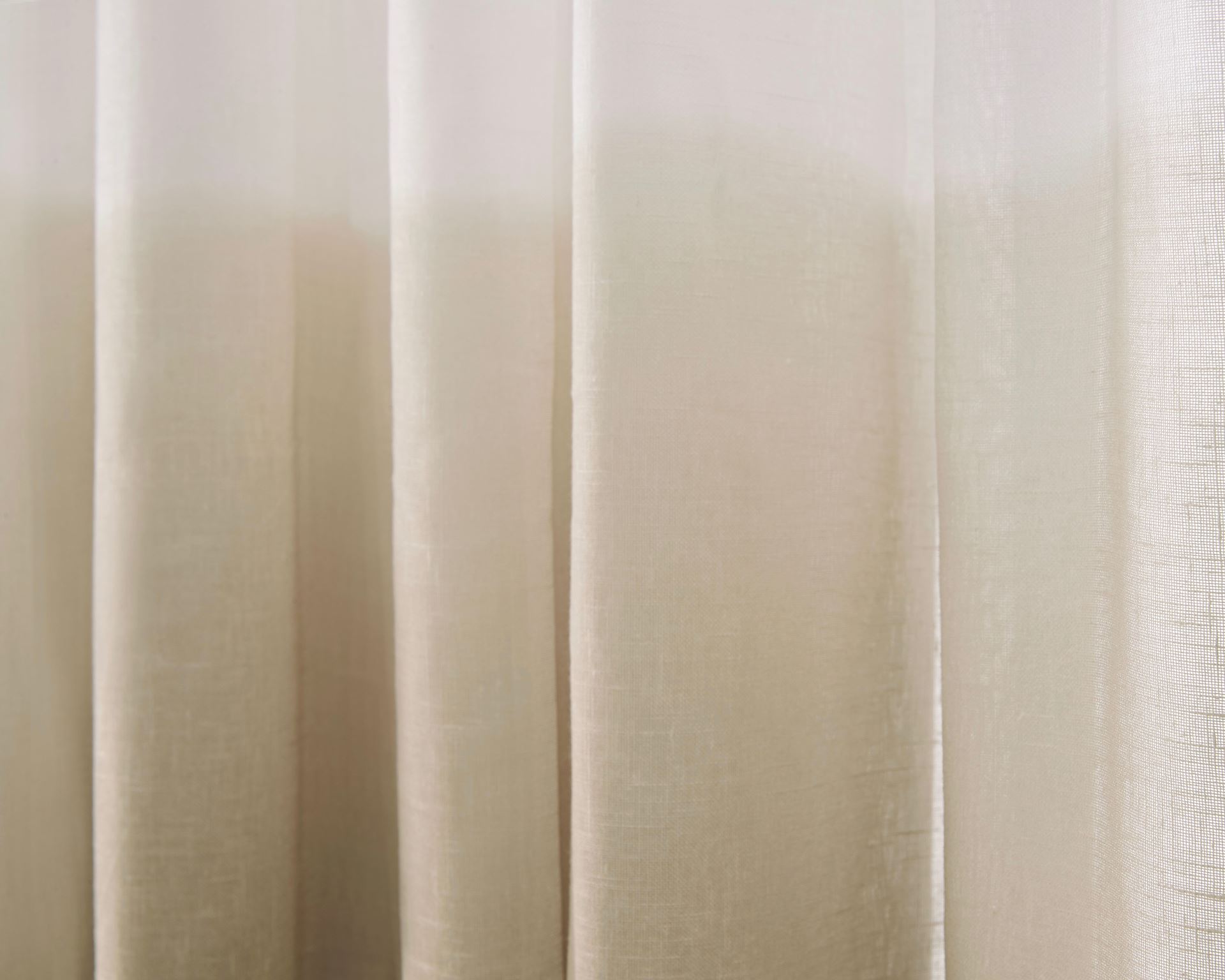 Leuvia. Dip Dyed Sheer Curtain Caramel