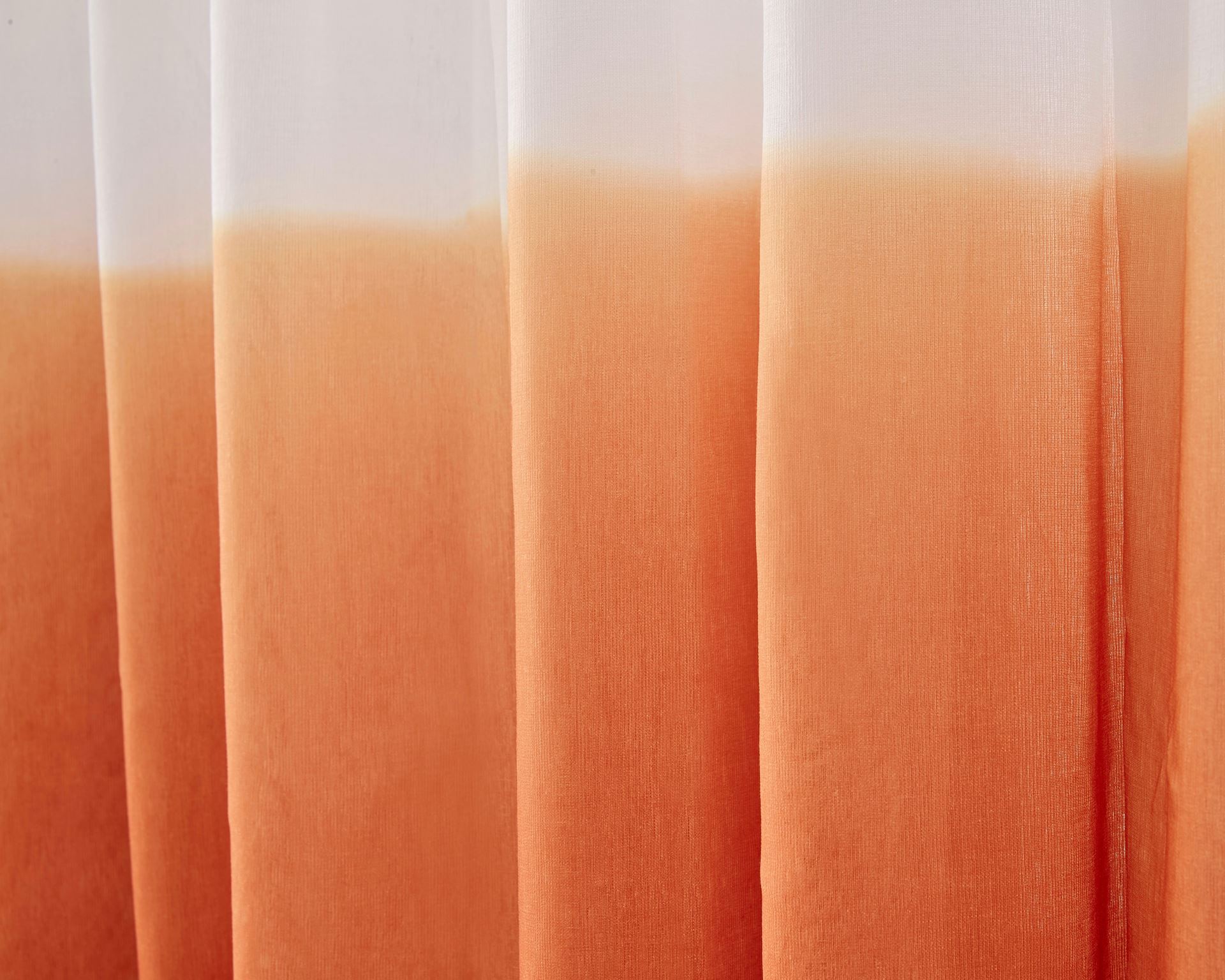 Leuvia. Dip Dyed Sheer Curtain Sunset
