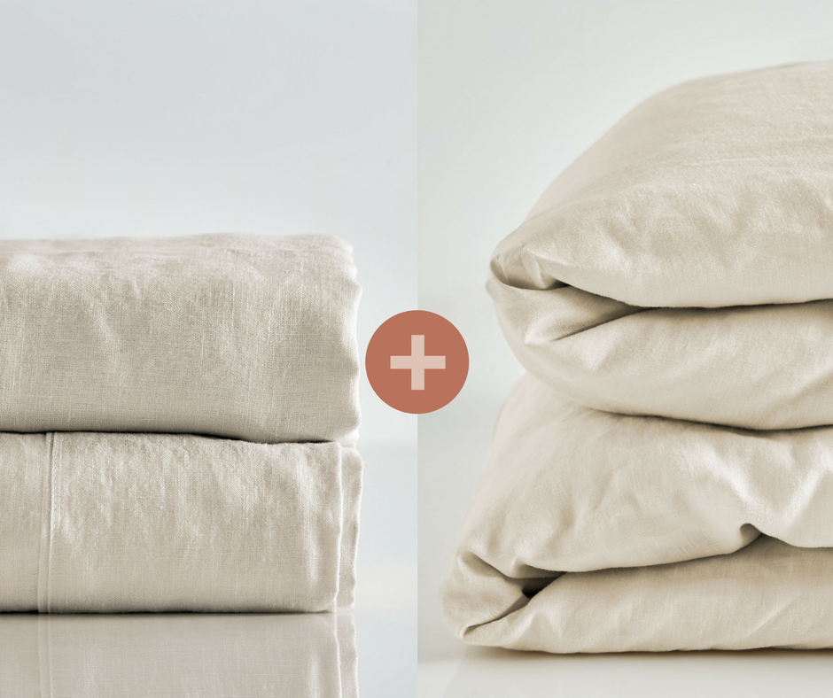 Leuvia. Bedding package Queen Size Sand