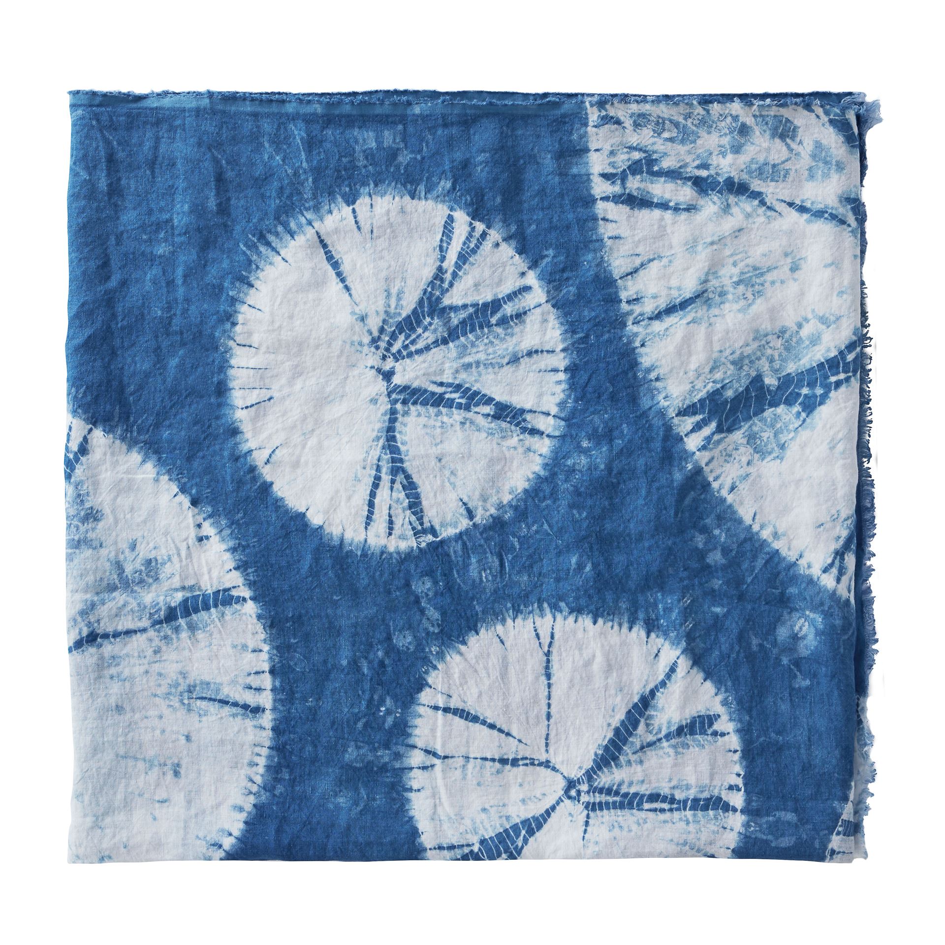 Leuvia. Pure Linen Shibori Throw