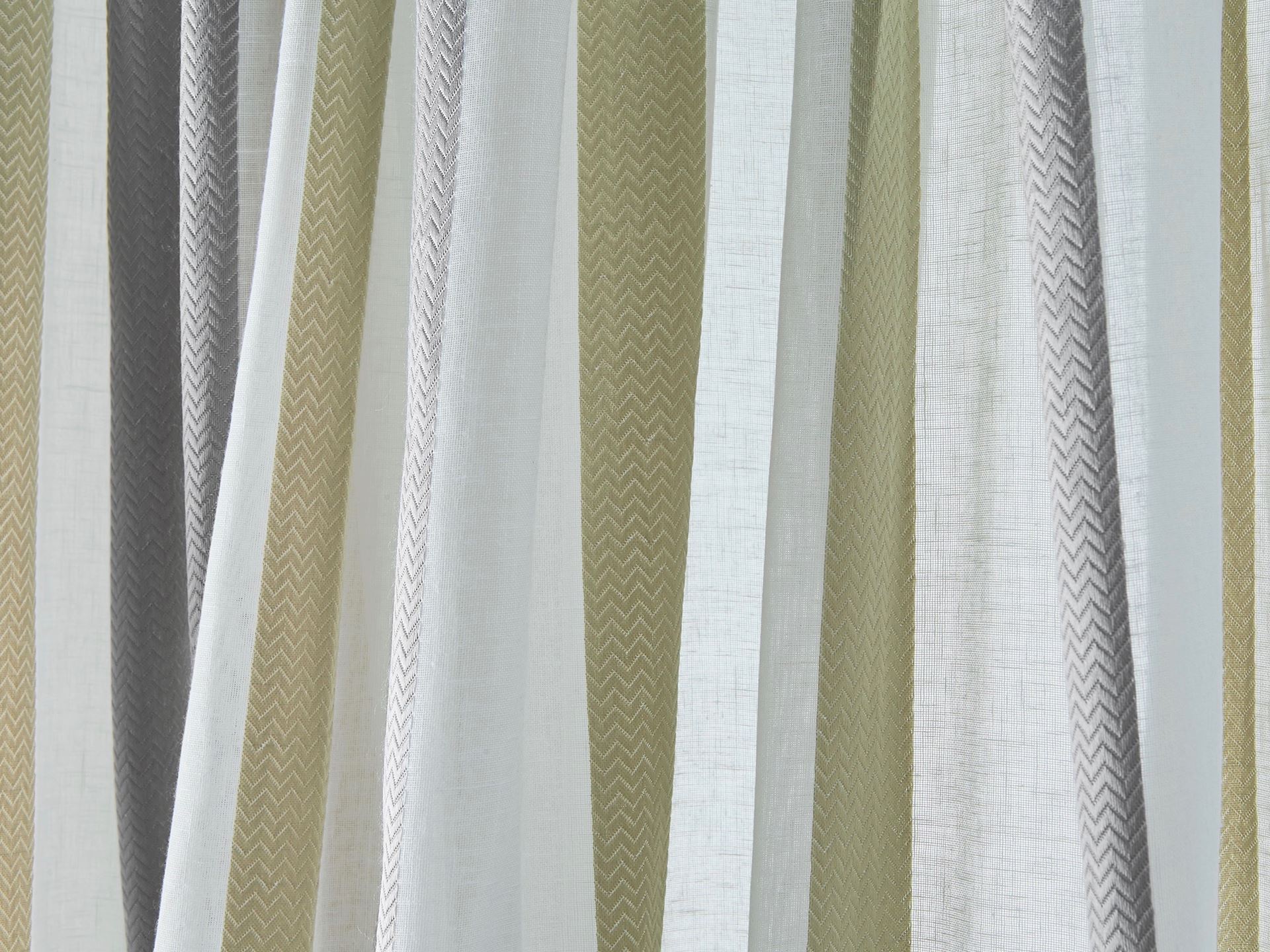 Leuvia. Grayson Stripe Linen Sheer Curtain